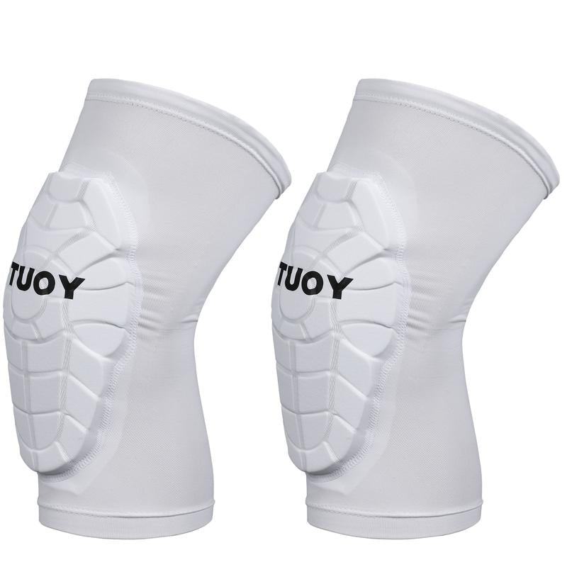 TUOY Padded Compression Knee Pads Knee Protection Pad (1 Pair) - Youth & Adult Sizes Protective Gear Elbow Guard